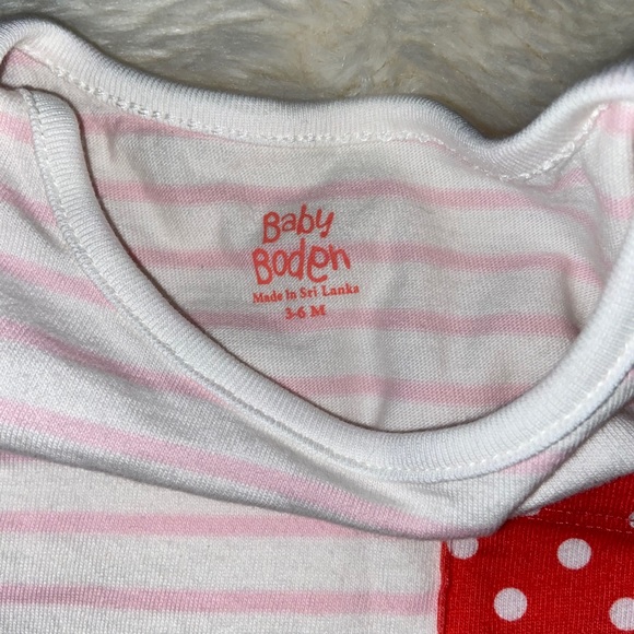 Baby Boden Striped/Polka Dot Tee, Size 3-6 Months - Picture 4 of 4